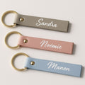 Faux Leather Keychain - Personalized