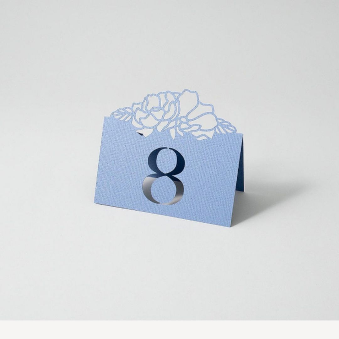 Precision-cut Flower Table Numbers