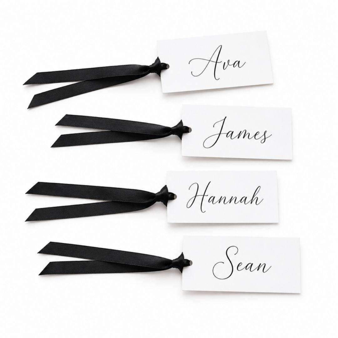Personalized Satin Ribbon Name Place Holders