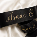 Personalized Satin Ribbon Rectangle Name Place Holders