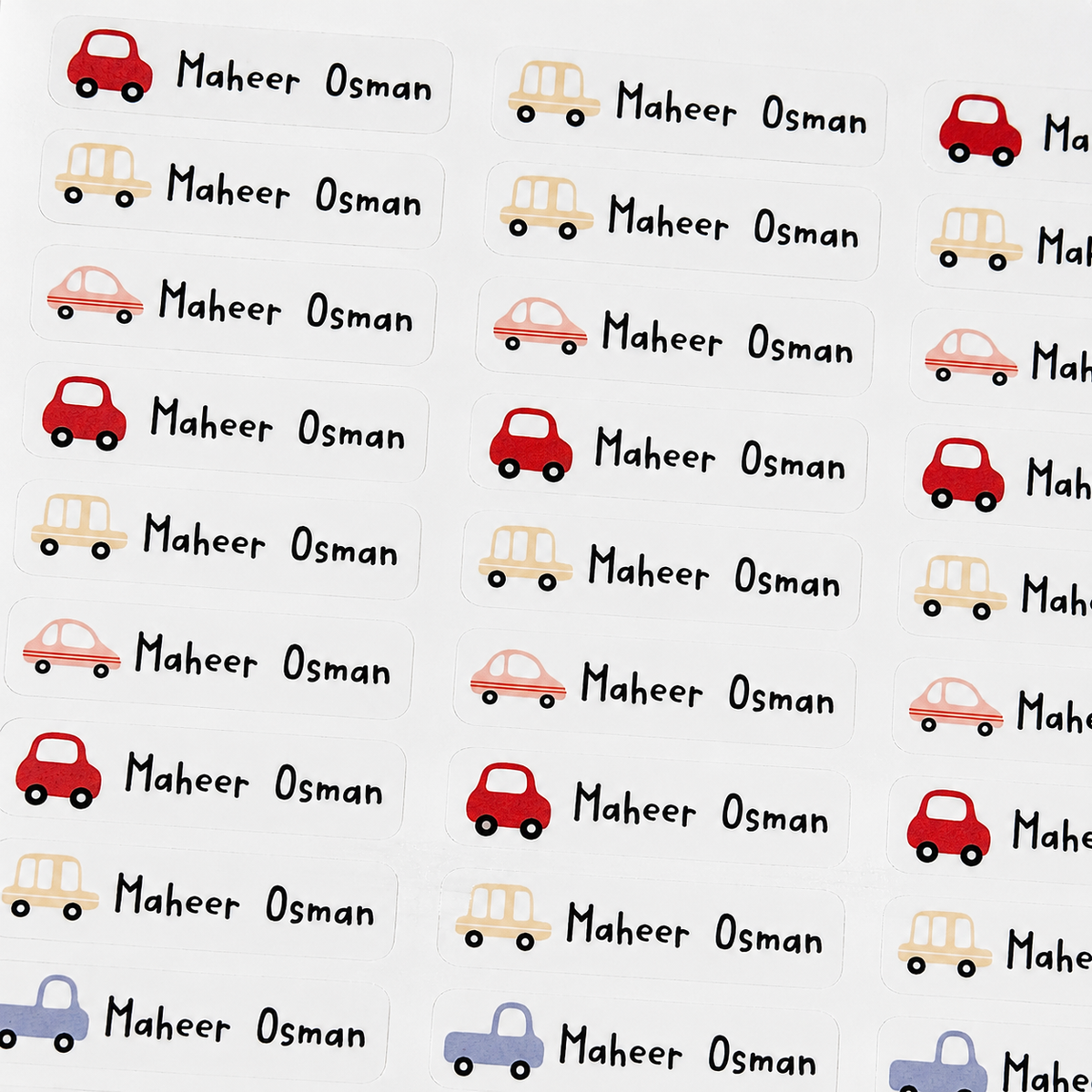 Personalised Name Stickers – Custom Kids Labels