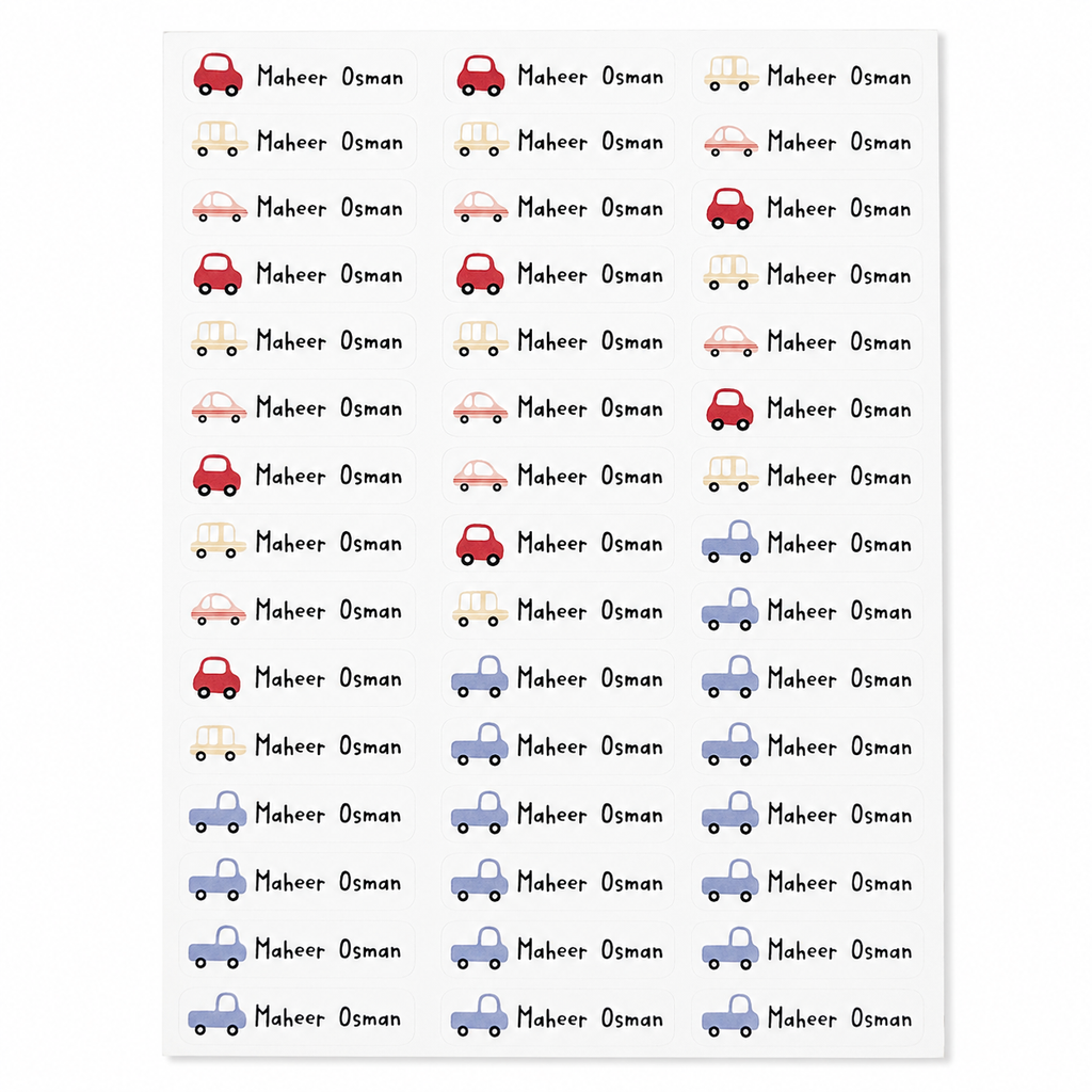Personalised Name Stickers – Custom Kids Labels