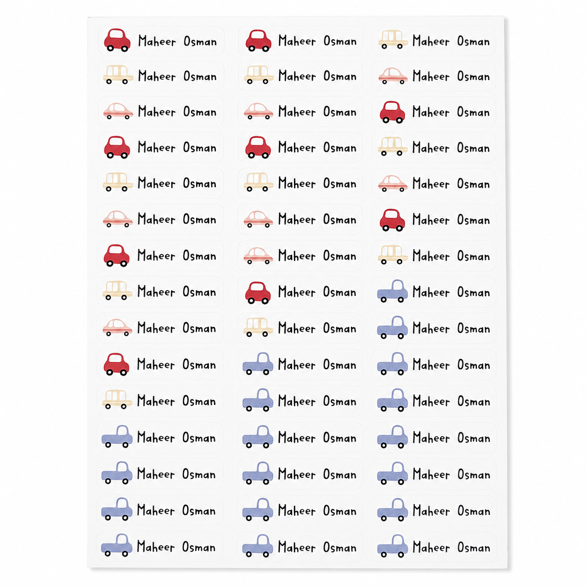 Personalised Name Stickers – Custom Kids Labels