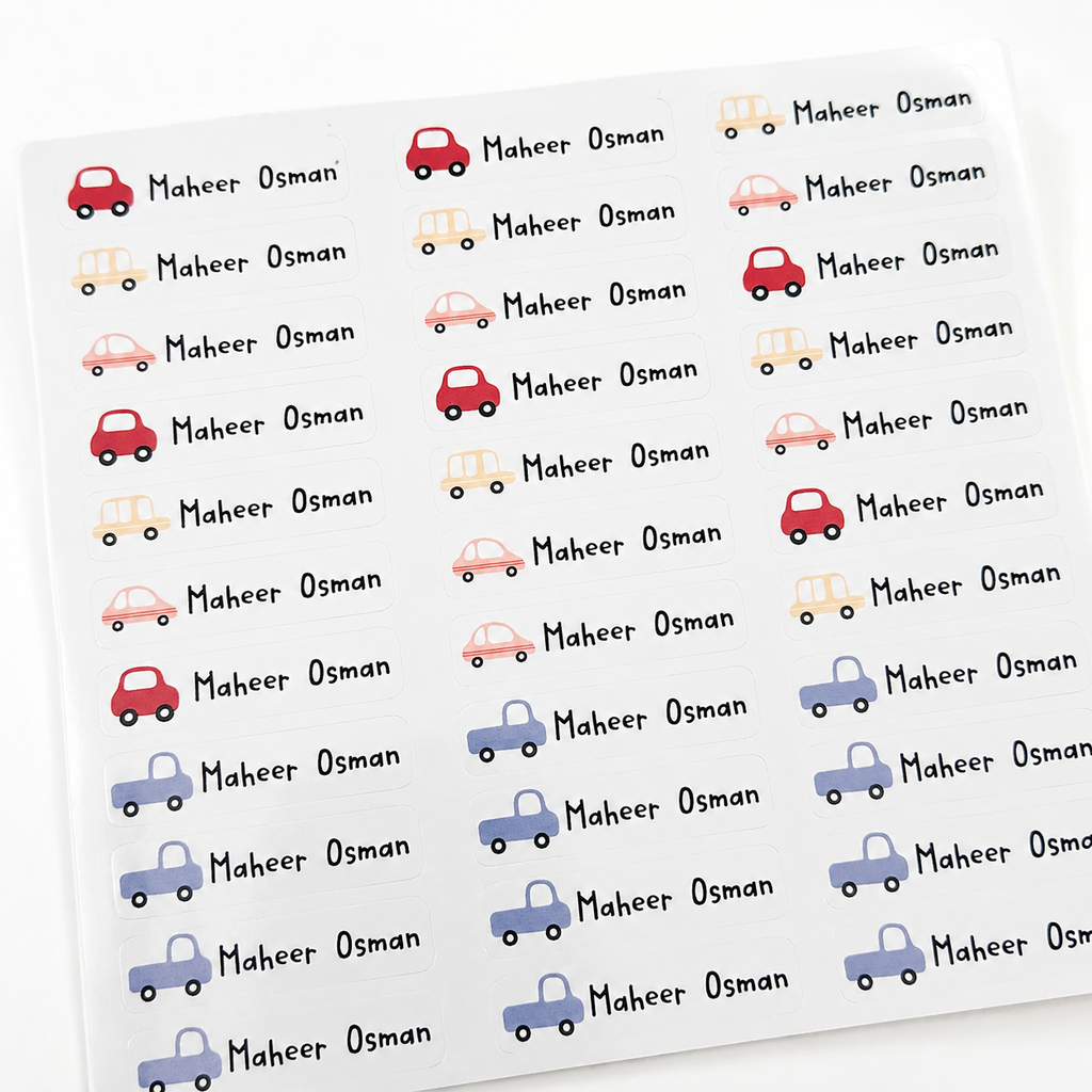 Personalised Name Stickers – Custom Kids Labels