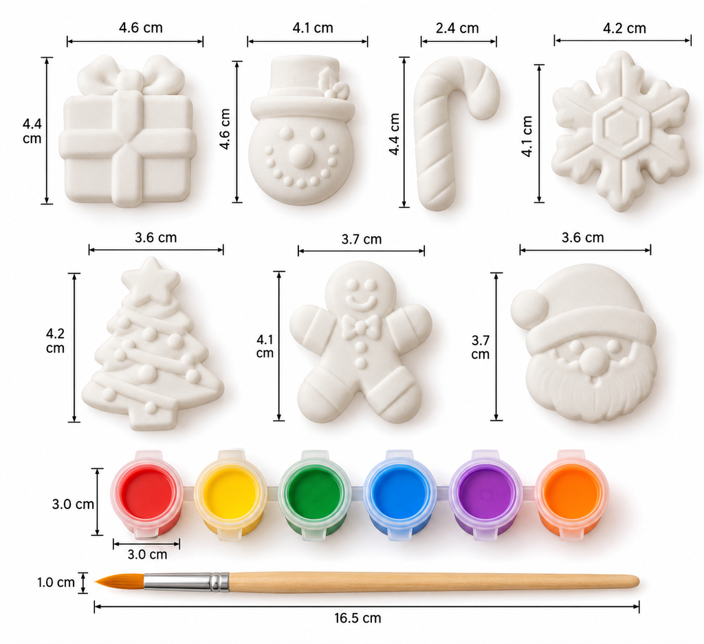 Christmas Paint Your Own Plaster Kit